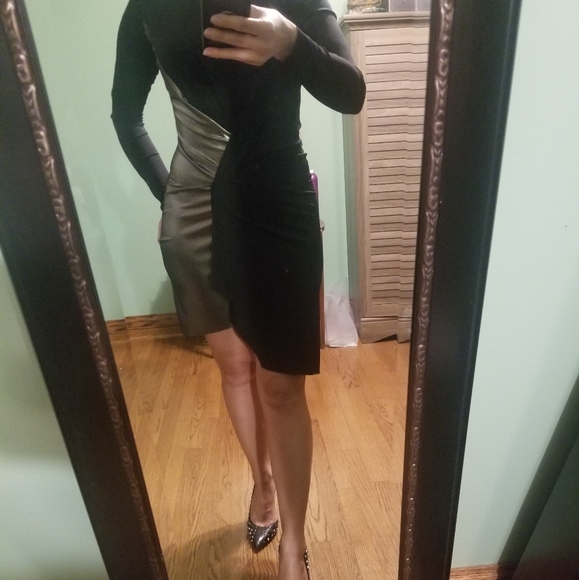 Zara asymmetric long sleeve dress - Picture 10 of 10
